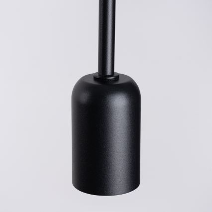 Vägglampa LOOP 1xE27/15W/230V svart