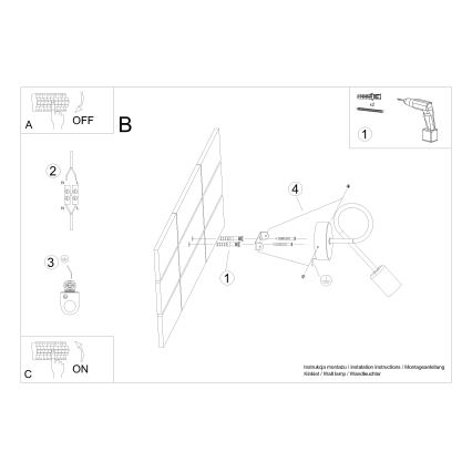 Vägglampa LOOP 1xE27/15W/230V skinande krom