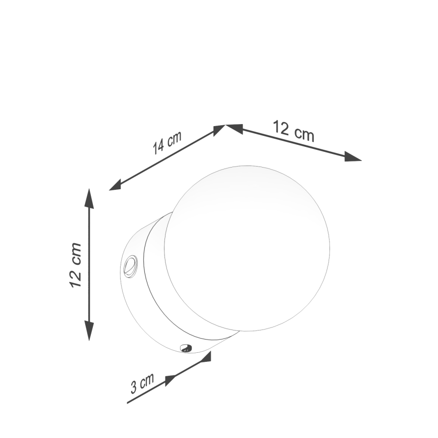 Vägglampa YOLI 1xG9/8W/230V vit