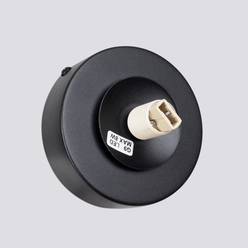 Vägglampa YOLI 1xG9/8W/230V svart
