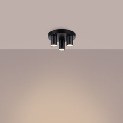 Spotlight LAGOS 3xGU10/10W/230V svart