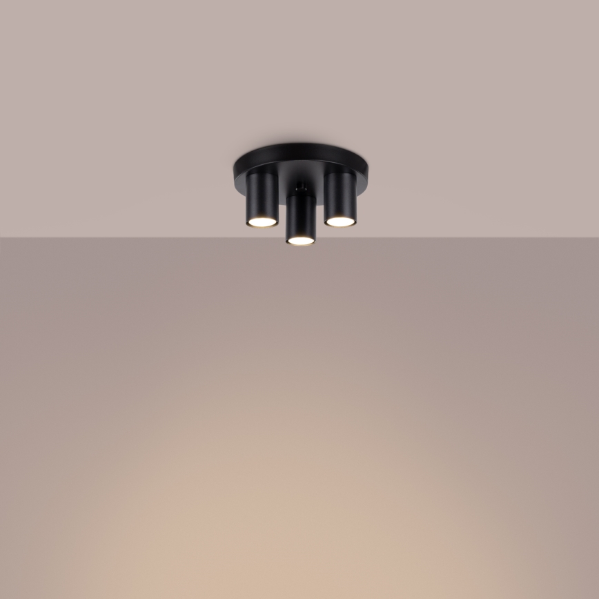 Spotlight LAGOS 3xGU10/10W/230V svart