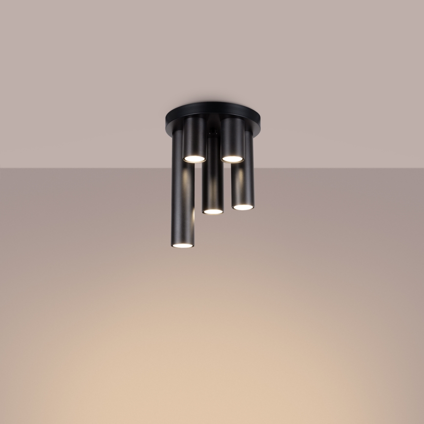 Spotlight LAGOS 5xGU10/10W/230V svart