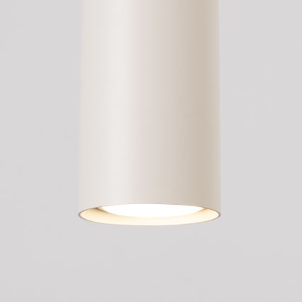 Ljuskrona med textilsladd LAGOS 2xGU10/10W/230V grädde