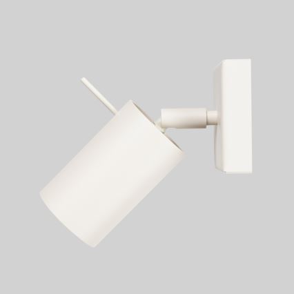 Väggspotlight RING 1xGU10/10W/230V grädde