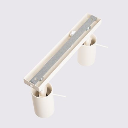Spotlight RING 2xGU10/10W/230V grädde