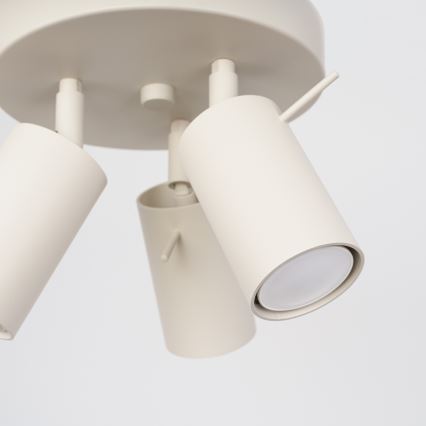 Spotlight RING 3xGU10/10W/230V grädde