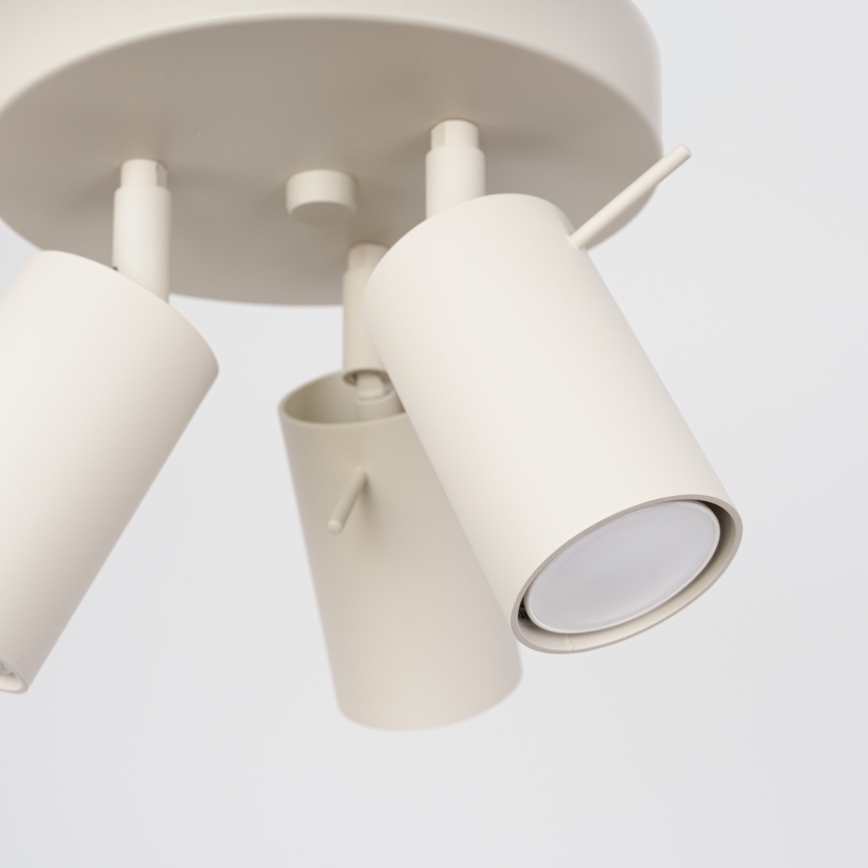 Spotlight RING 3xGU10/10W/230V grädde
