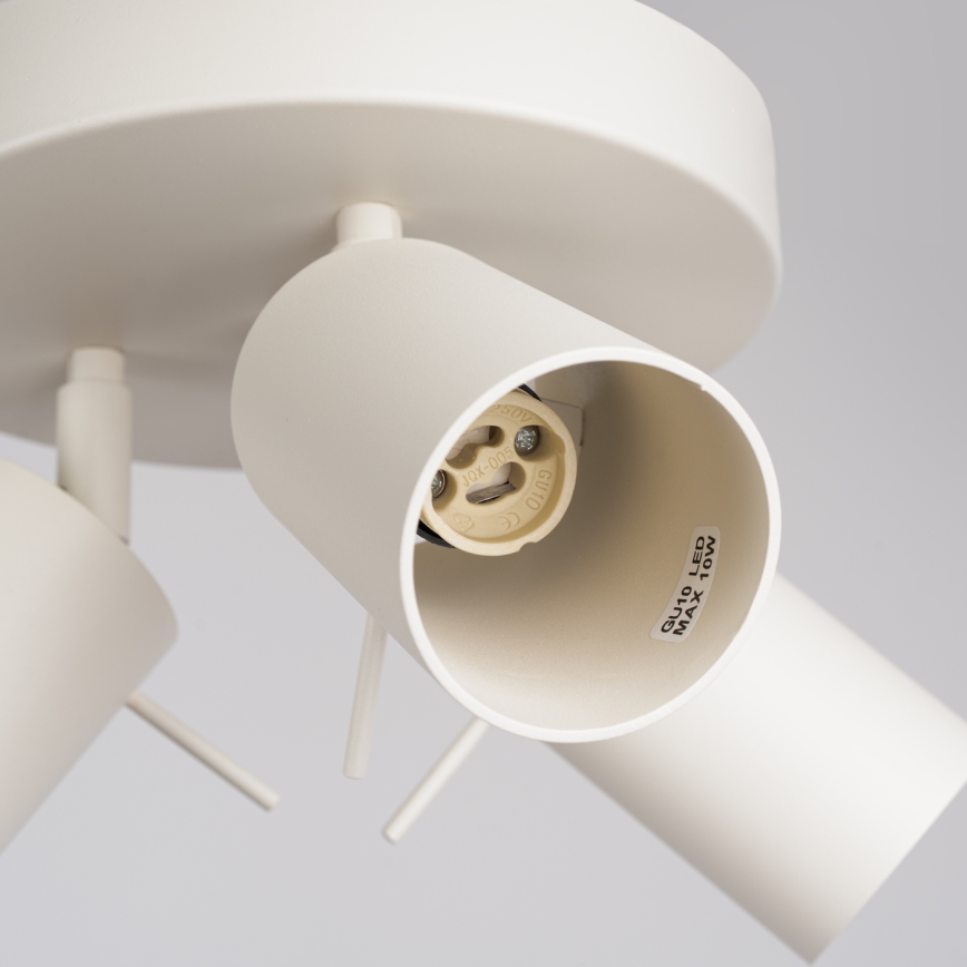 Spotlight RING 3xGU10/10W/230V grädde