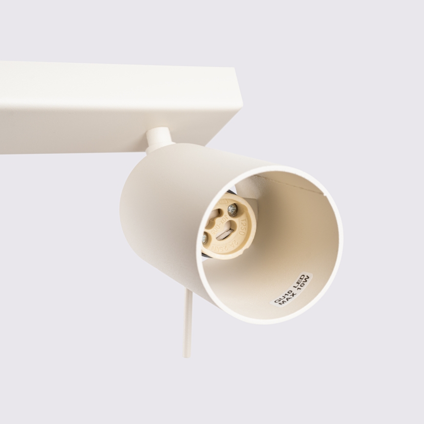 Spotlight RING 6xGU10/10W/230V grädde
