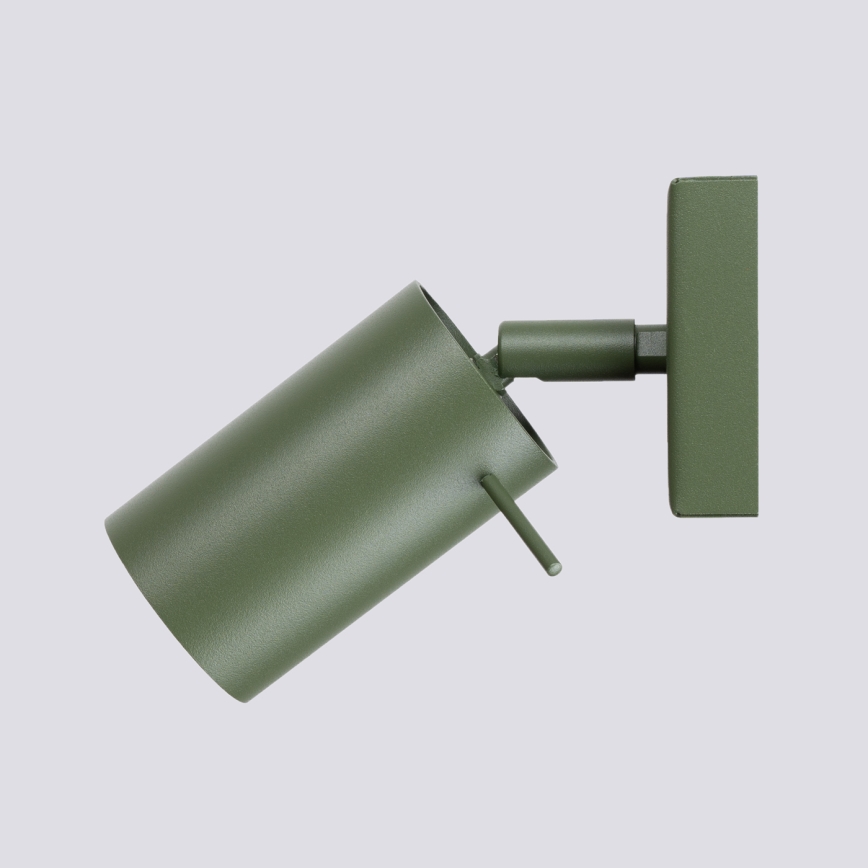 Väggspotlight RING 1xGU10/10W/230V grön