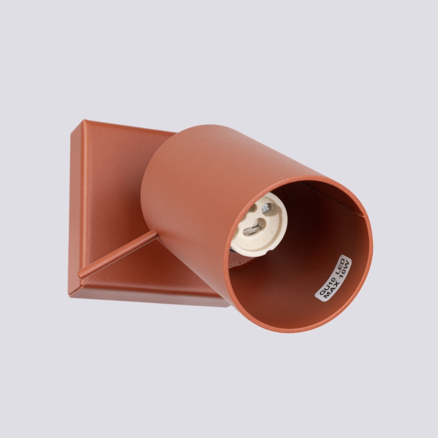 Väggspotlight RING 1xGU10/10W/230V röd