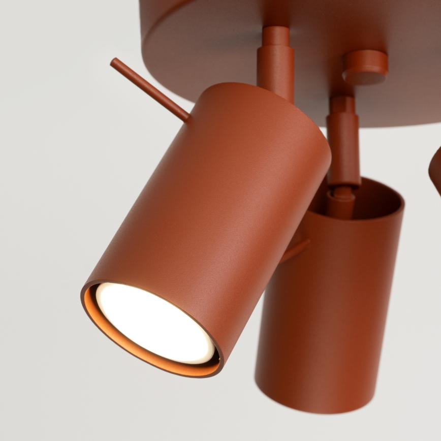 Spotlight RING 3xGU10/10W/230V röd