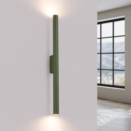 Vägglampa PASTELO 2xG9/8W/230V grön