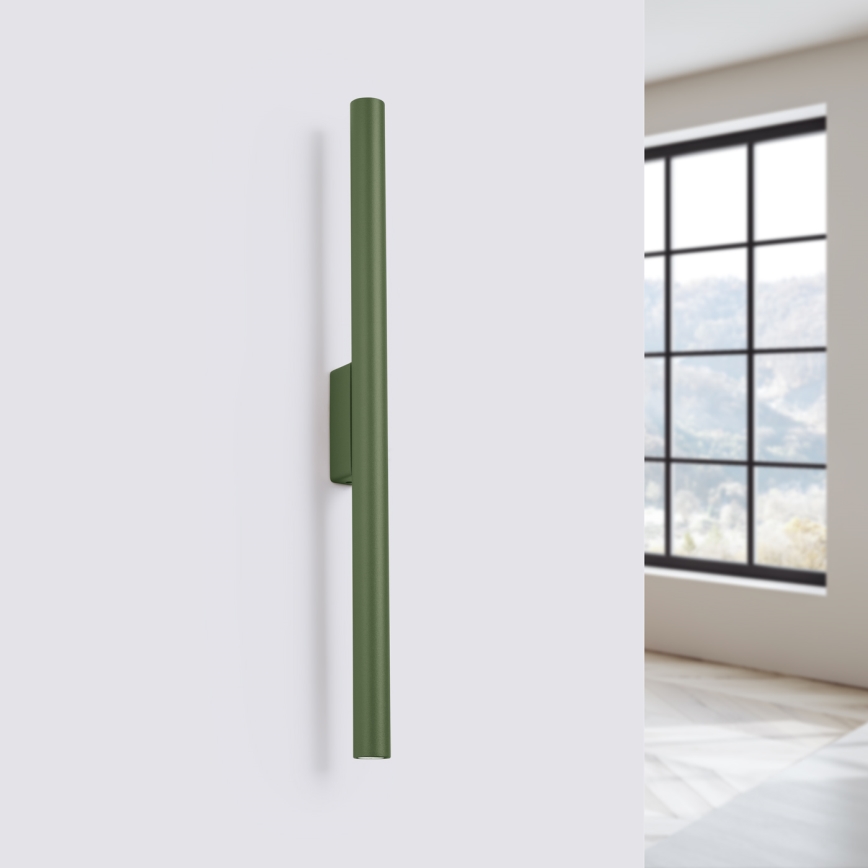 Vägglampa PASTELO 2xG9/8W/230V grön