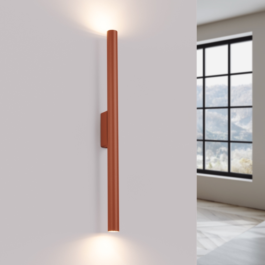 Vägglampa PASTELO 2xG9/8W/230V röd