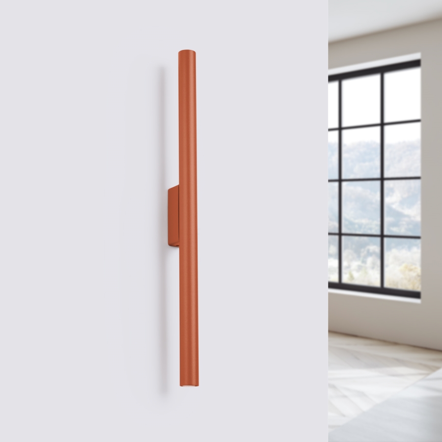 Vägglampa PASTELO 2xG9/8W/230V röd