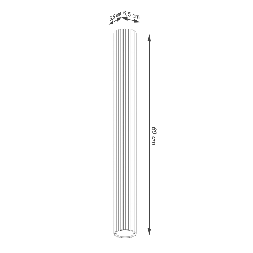 Spotlight KARBON 1xGU10/10W/230V 60 cm vit