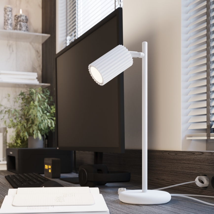 Bordslampa KARBON 1xGU10/10W/230V vit