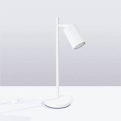 Bordslampa KARBON 1xGU10/10W/230V vit