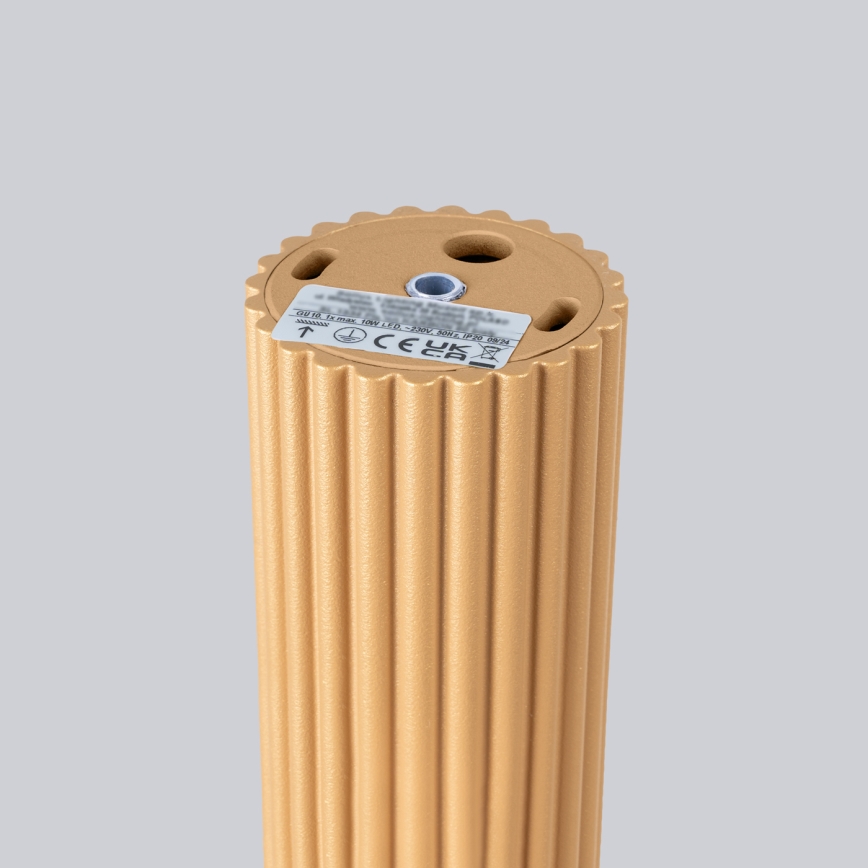 Spotlight KARBON 1xGU10/10W/230V 10 cm guld