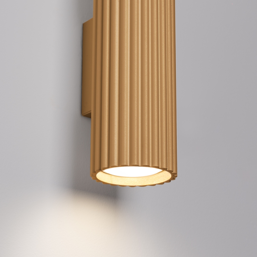 Vägglampa KARBON 2xGU10/10W/230V guld