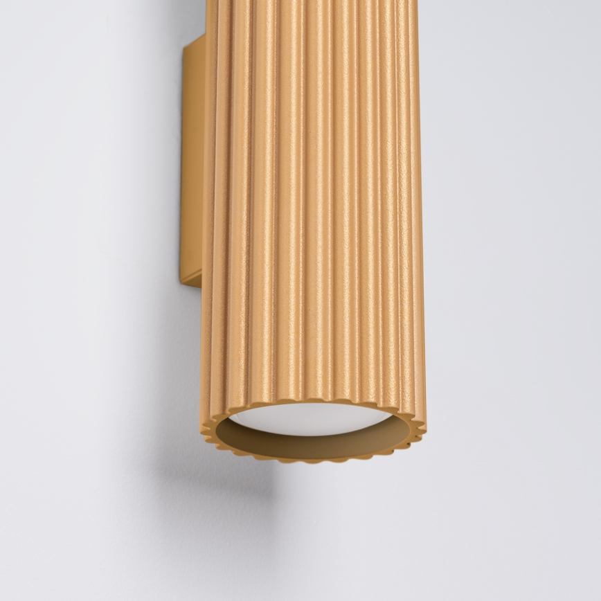 Vägglampa KARBON 2xGU10/10W/230V guld