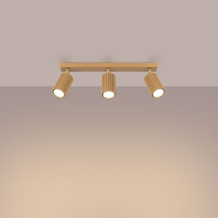 Spotlight KARBON 3xGU10/10W/230V guld