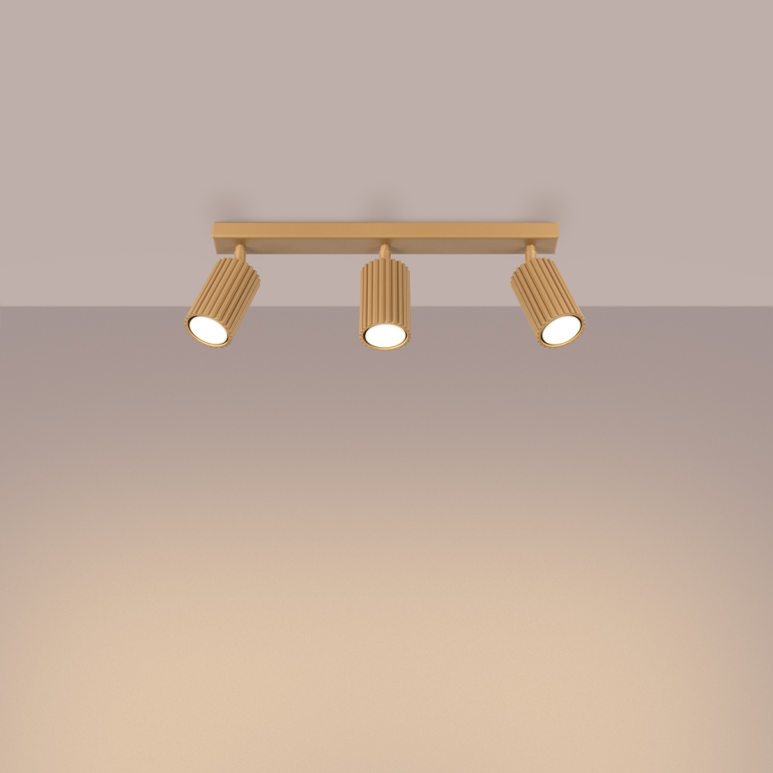 Spotlight KARBON 3xGU10/10W/230V guld