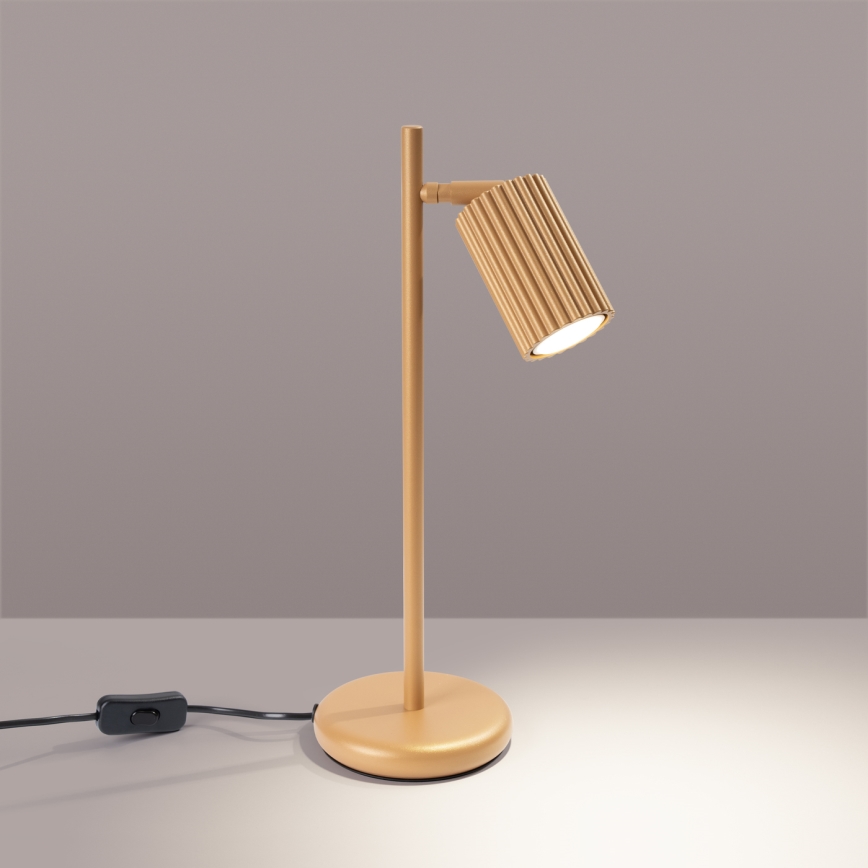 Bordslampa KARBON 1xGU10/10W/230V guld