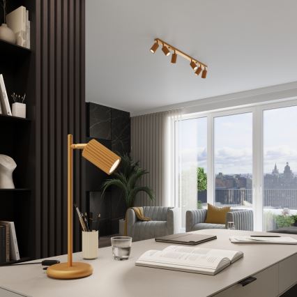 Bordslampa KARBON 1xGU10/10W/230V guld