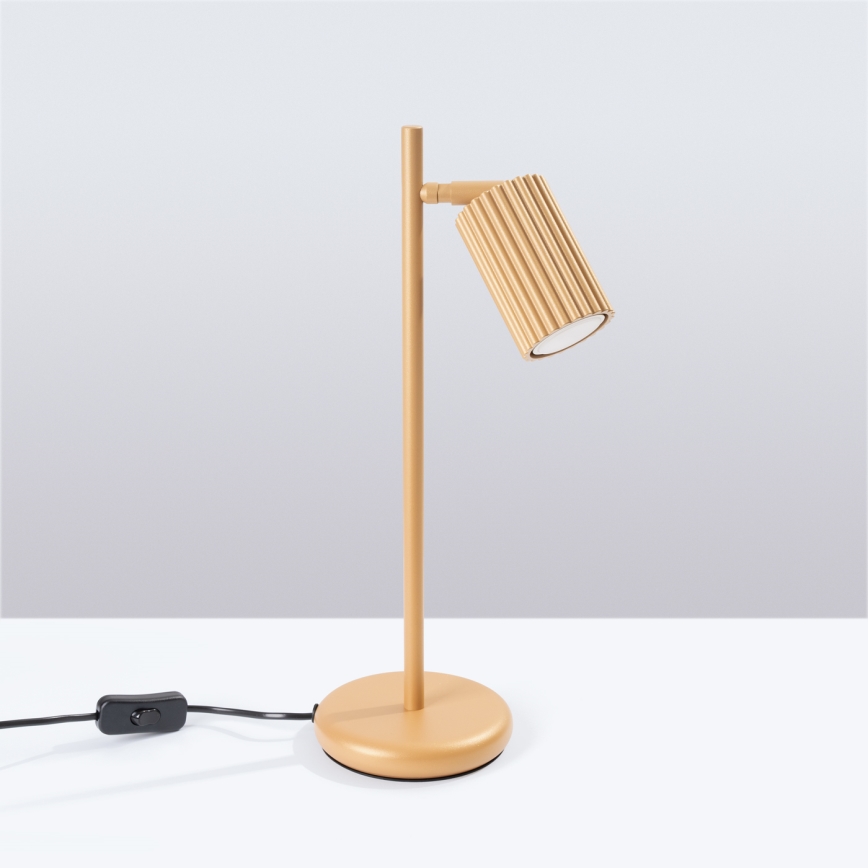 Bordslampa KARBON 1xGU10/10W/230V guld