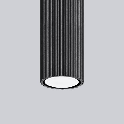 Spotlight KARBON 1xGU10/10W/230V 20 cm svart