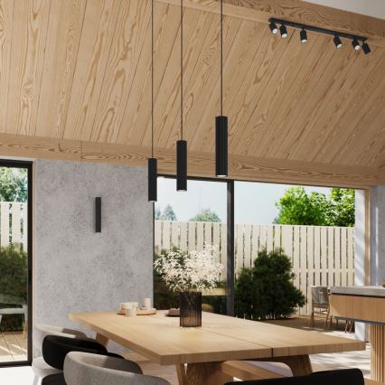 Vägglampa KARBON 2xGU10/10W/230V svart