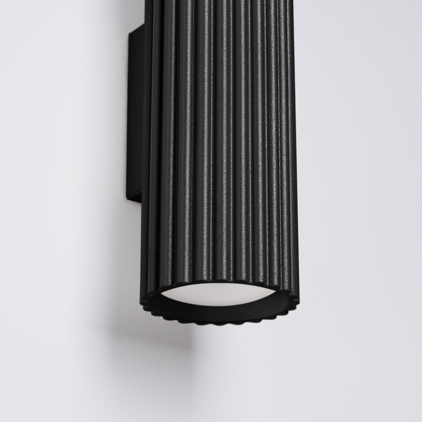 Vägglampa KARBON 2xGU10/10W/230V svart
