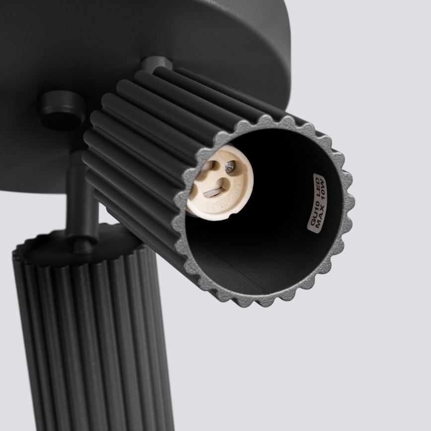Spotlight KARBON 3xGU10/10W/230V svart