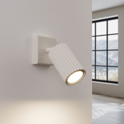 Väggspotlight KARBON 1xGU10/10W/230V grädde
