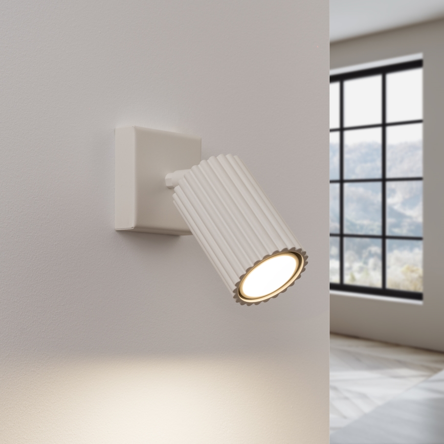 Väggspotlight KARBON 1xGU10/10W/230V grädde