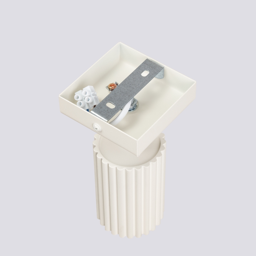 Väggspotlight KARBON 1xGU10/10W/230V grädde