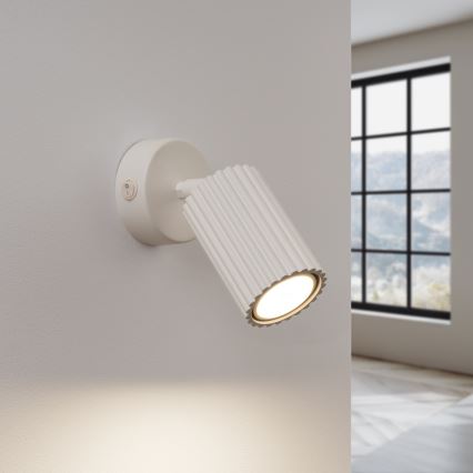Väggspotlight KARBON 1xGU10/10W/230V grädde