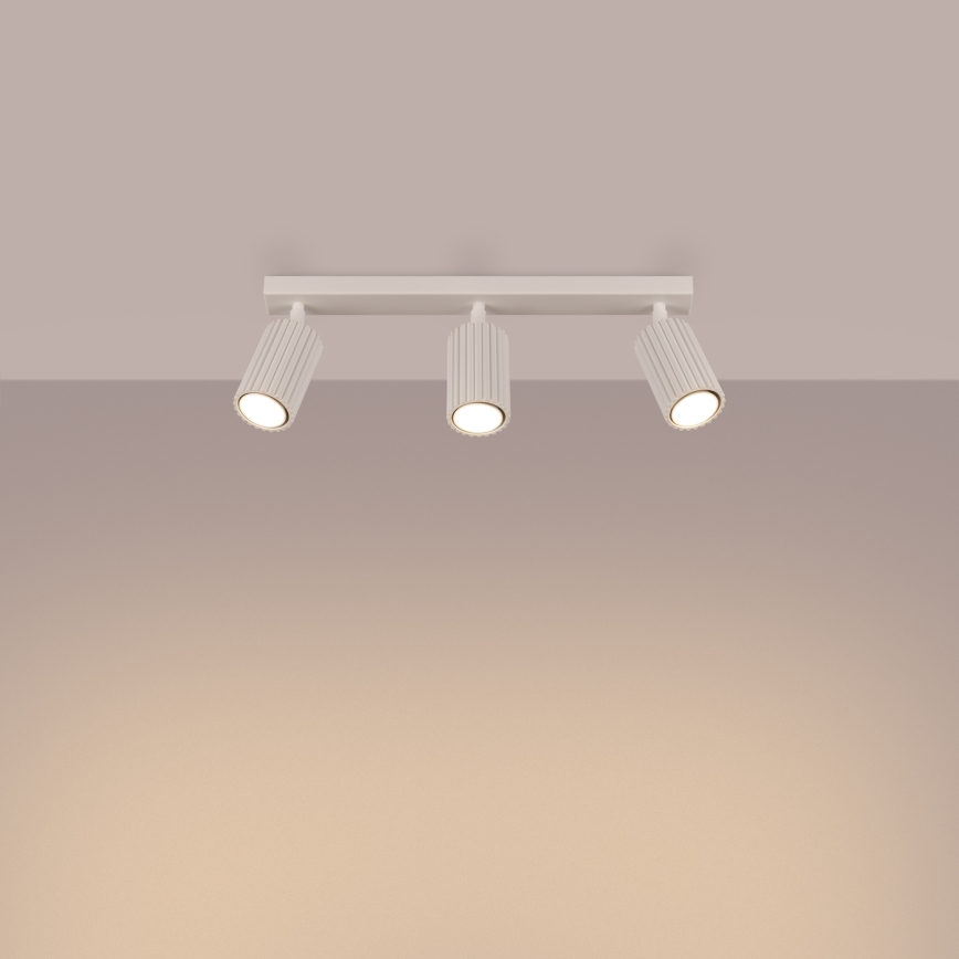 Spotlight KARBON 3xGU10/10W/230V grädde