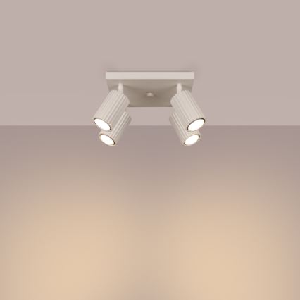 Spotlight KARBON 4xGU10/10W/230V grädde