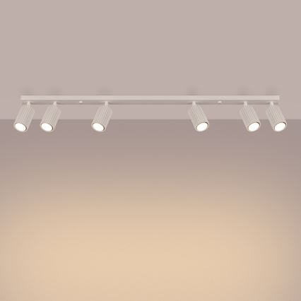Spotlight KARBON 6xGU10/10W/230V grädde