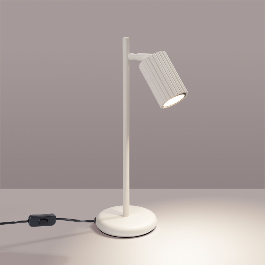 Bordslampa KARBON 1xGU10/10W/230V grädde