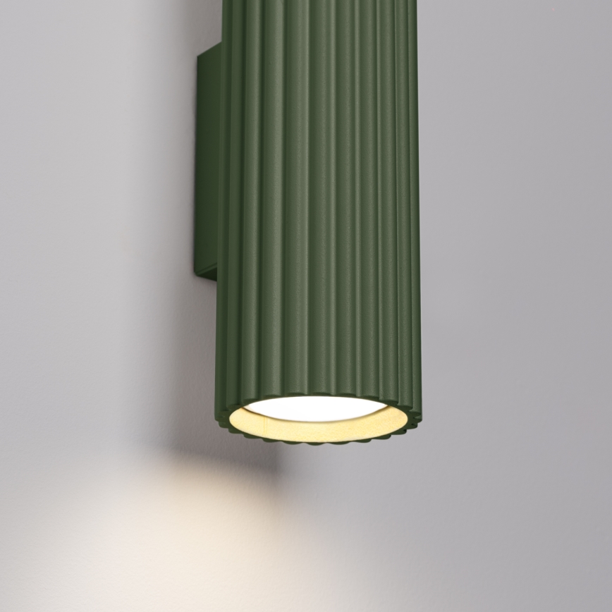 Vägglampa KARBON 2xGU10/10W/230V grön