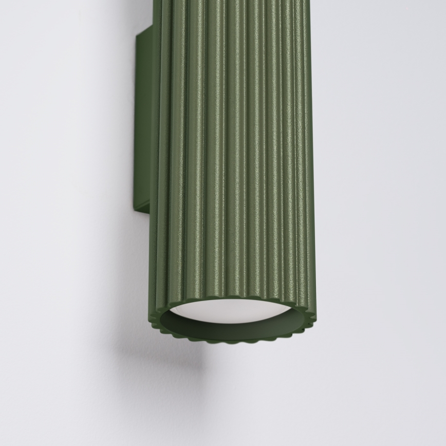 Vägglampa KARBON 2xGU10/10W/230V grön