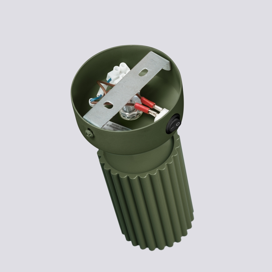 Väggspotlight KARBON 1xGU10/10W/230V grön