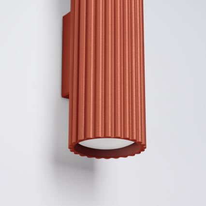 Vägglampa KARBON 2xGU10/10W/230V röd