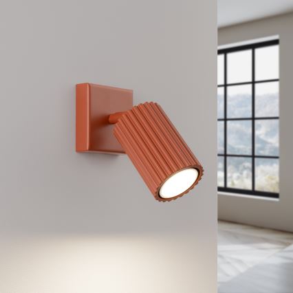 Väggspotlight KARBON 1xGU10/10W/230V röd