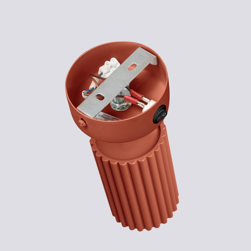 Väggspotlight KARBON 1xGU10/10W/230V röd